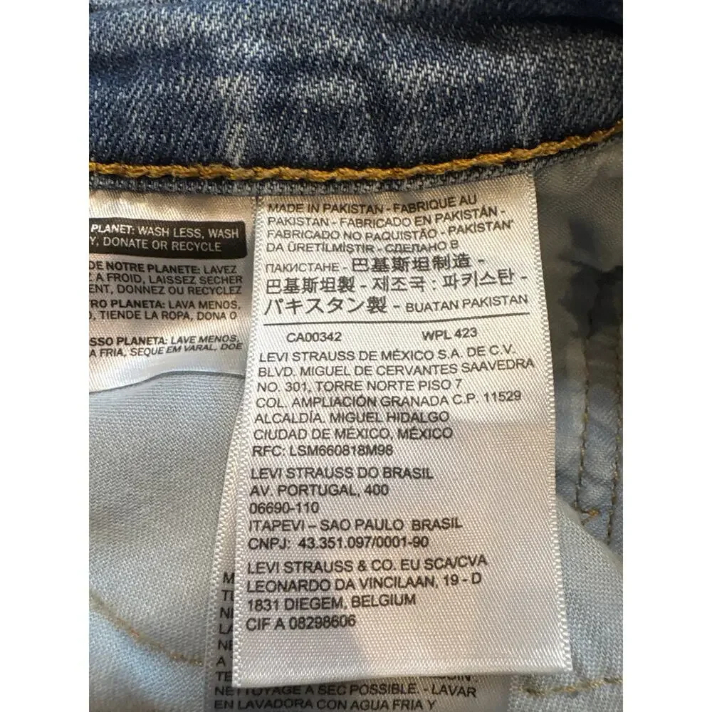 Levis 505 Dad Jeans Mens Sz 34x30 (32x29) Blue Regular Fit Straight Leg Stretch